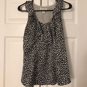 WHBM Cheetah Print Silk Blouse